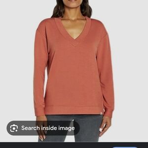 ORVIS V Neck Dropped Shoulder - Size Small